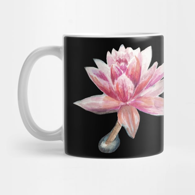 Flamingo Lotus Flower by Miriam Steinau